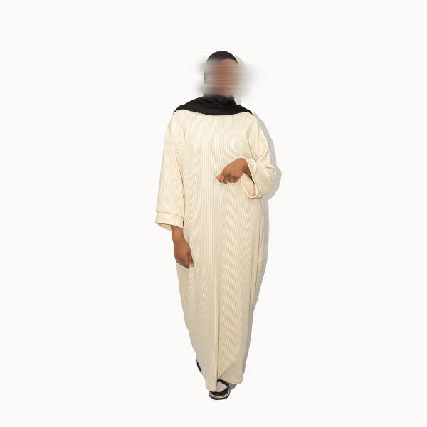 Robe à rayure manches longues